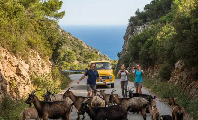 animaux sur les routes en Corse